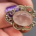 VTG STERLING SILVER GEMSTONE RING. #835
