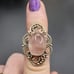 VTG STERLING SILVER GEMSTONE RING. #835