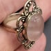 VTG STERLING SILVER GEMSTONE RING. #835