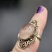 VTG STERLING SILVER GEMSTONE RING. #835