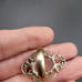 VTG STERLING SILVER GEMSTONE RING. #835