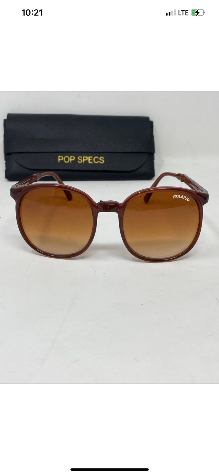 Rare Vintage Ferrari Taiwan ROC Folding Sunglasses