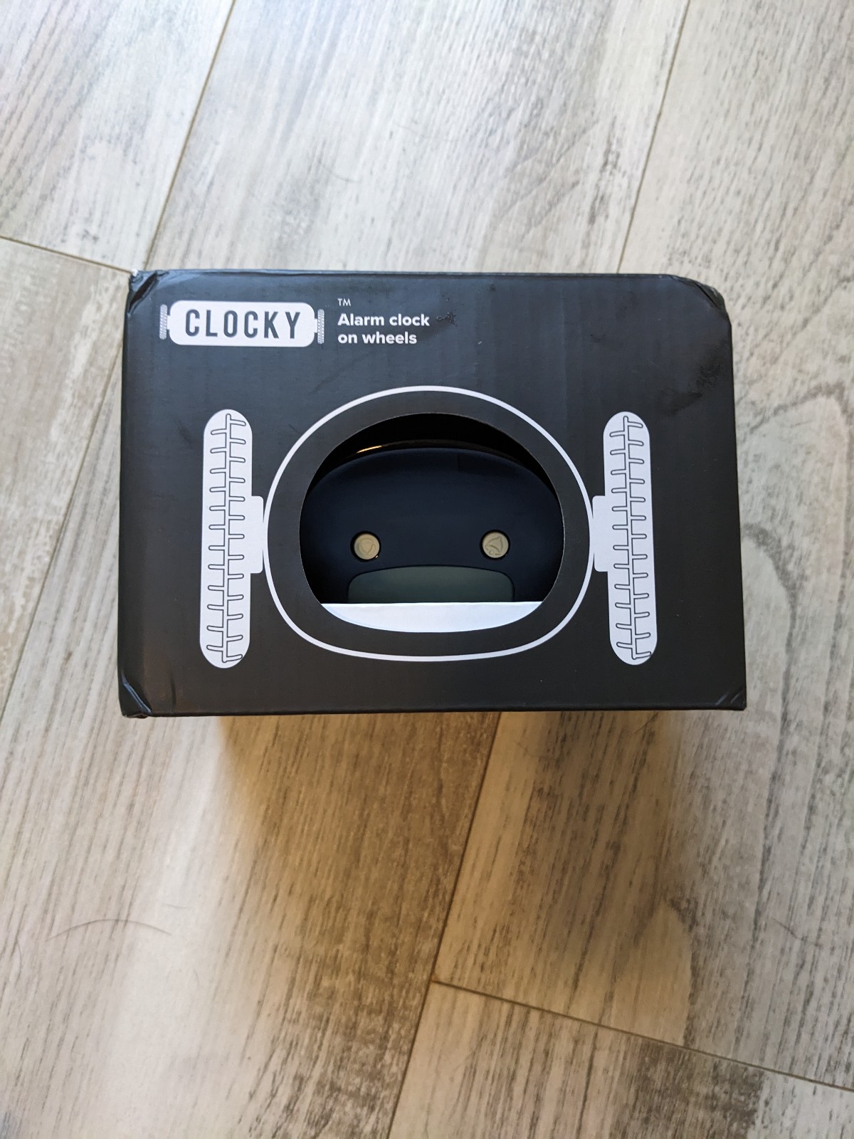 CLOCKY Digital Alarm Clock for Bedroom on Wheels Runaway Moving Extra Super Loud