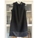 Simply Vera Wang Dress Womens Size 12 Sleeveless Satin Trim Zip High Neck Shift