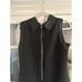 Simply Vera Wang Dress Womens Size 12 Sleeveless Satin Trim Zip High Neck Shift