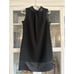 Simply Vera Wang Dress Womens Size 12 Sleeveless Satin Trim Zip High Neck Shift