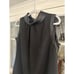 Simply Vera Wang Dress Womens Size 12 Sleeveless Satin Trim Zip High Neck Shift