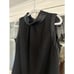 Simply Vera Wang Dress Womens Size 12 Sleeveless Satin Trim Zip High Neck Shift