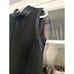 Simply Vera Wang Dress Womens Size 12 Sleeveless Satin Trim Zip High Neck Shift