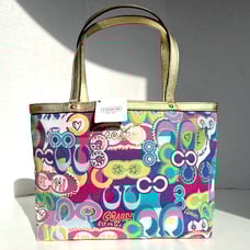 Coach Poppy Pop Graffiti Glam Mini Tote Bag