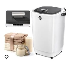 NOB luxury large white towel warmer bucket with handle bathroom spa #MJ01 (B44)