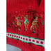 JINGLES & JOY Red Christmas Raindeer Cotton Towels (2-Bath Towel, 1- Hand Towel)