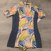 Calia by Carrie Underwood desert Flora Peri dusk zip back paddle suit size 16