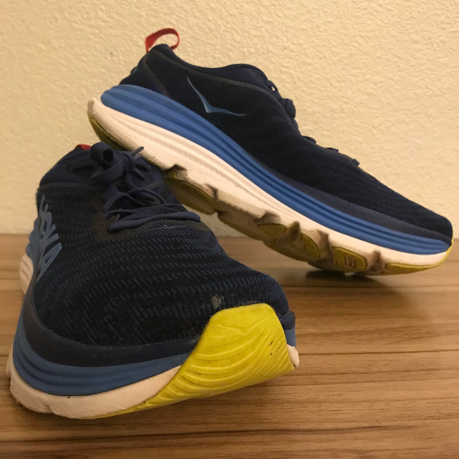 Hoka One One Gaviota 5 Shoes Mens 10.5 Blue Running Athletic Gym Sneakers