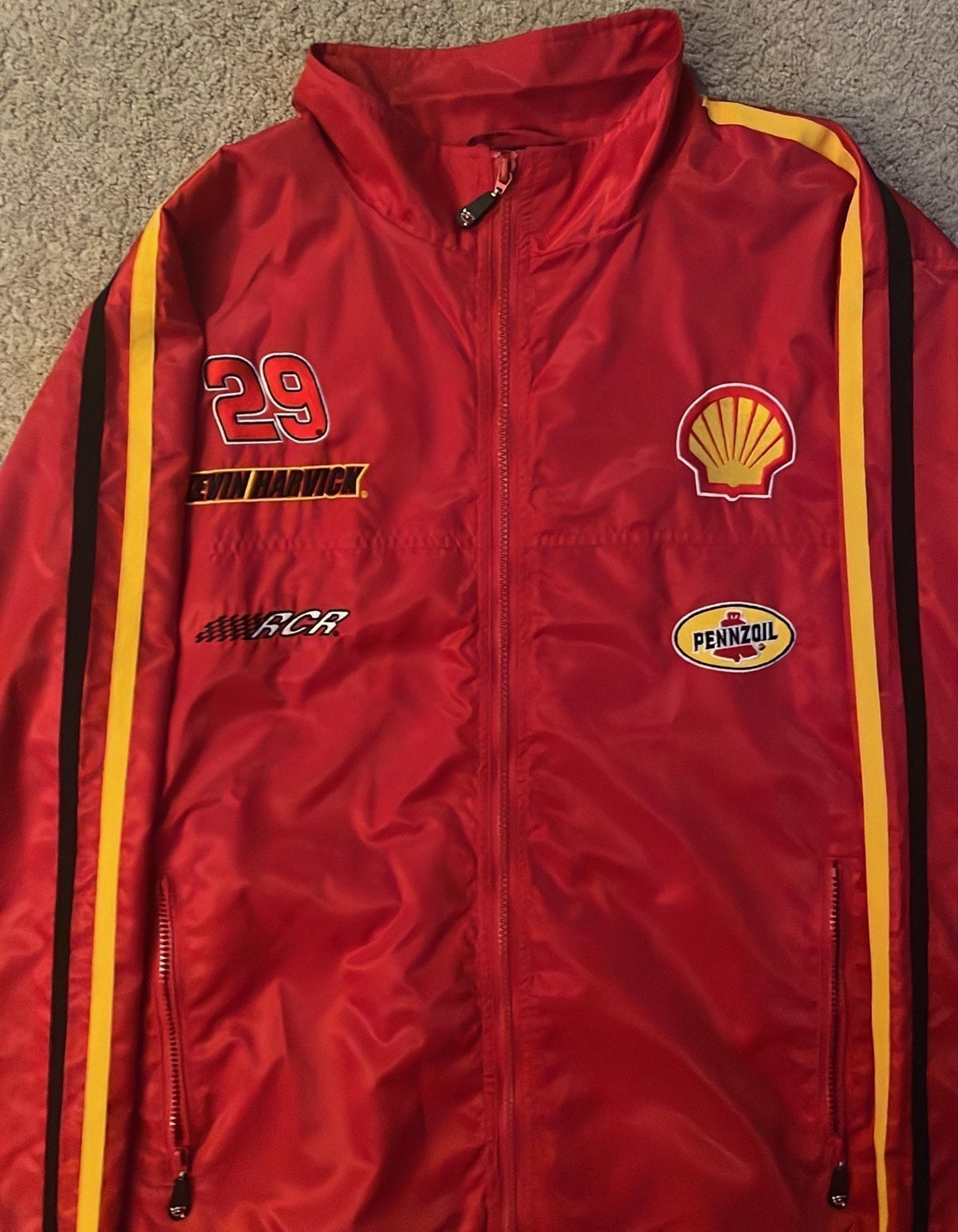 Chase Authentic Nascar Kevin Harvick Jacket Pennzoil Men's Racing Red 2XL