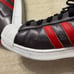 Adidas Originals Superstar Metallic Black Red Sneakers S75874 No Insoles