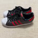Adidas Originals Superstar Metallic Black Red Sneakers S75874 No Insoles