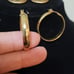 Anne Klein Gold Toned Flat Chain Necklace & Gold Toned Earrings