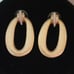 Anne Klein Gold Toned Flat Chain Necklace & Gold Toned Earrings