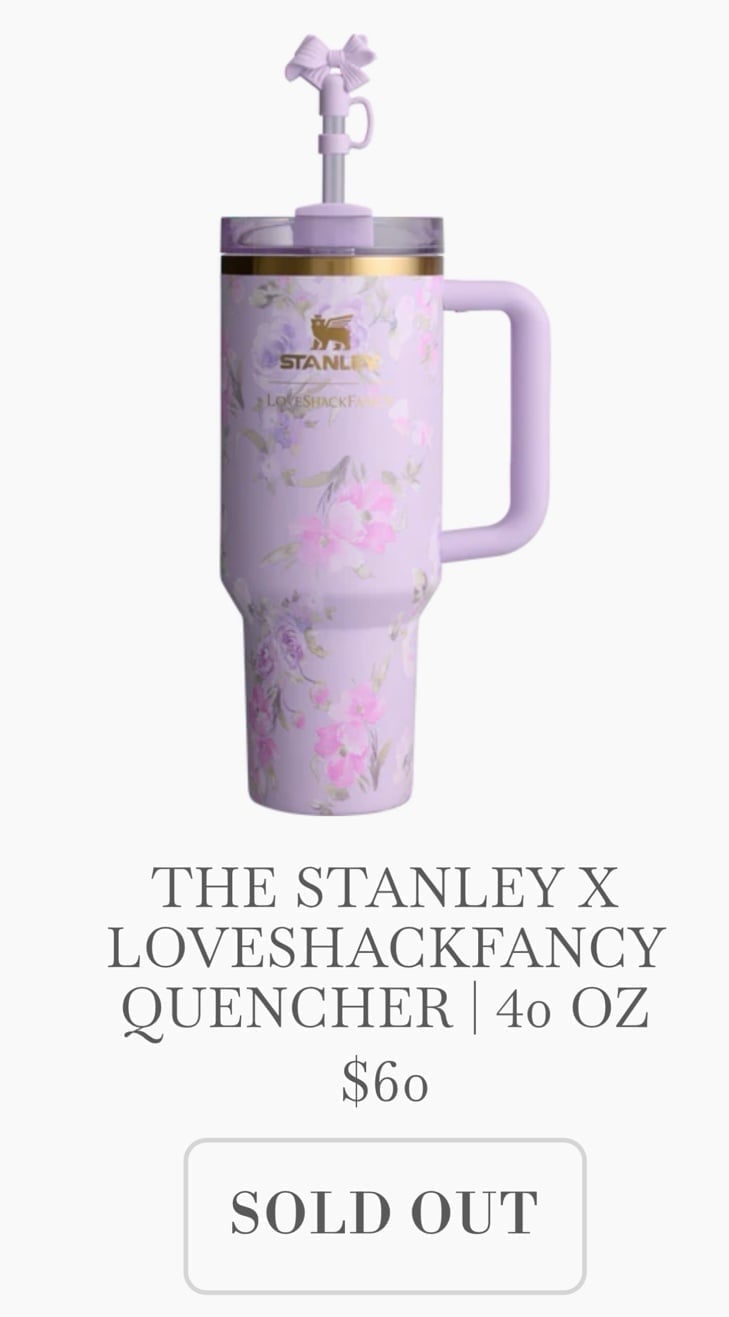 THE STANLEY X LOVESHACKFANCY QUENCHER | 40 OZ