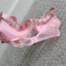 Honey Birdette SET PINK HEARTS 32C Bra S Thong S Garter