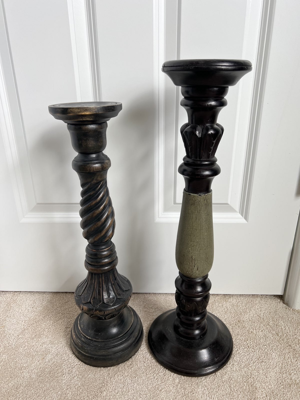 Candle Holders Stands Set of 2