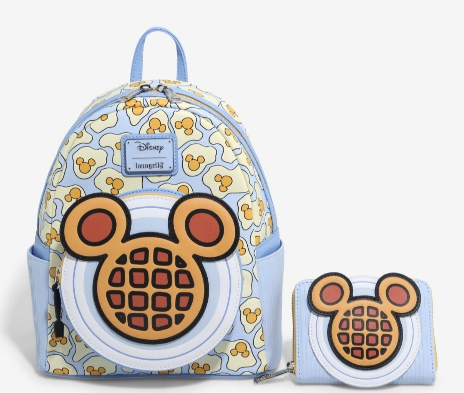 Loungefly Mickey Mouse Waffle Scented Mini Backpack & Wallet