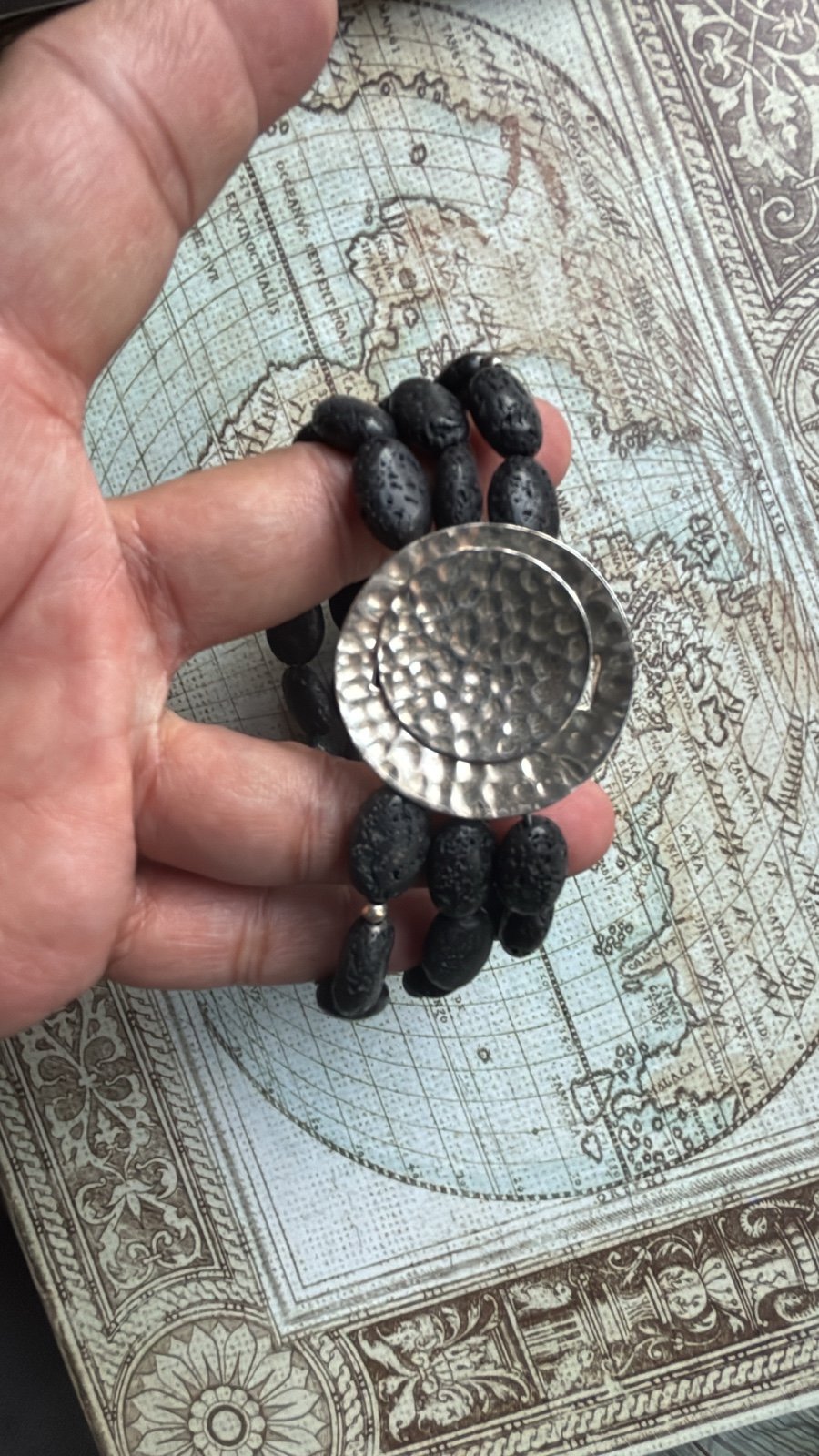 Silpada Lava Rock & Sterling Silver Bracelet
