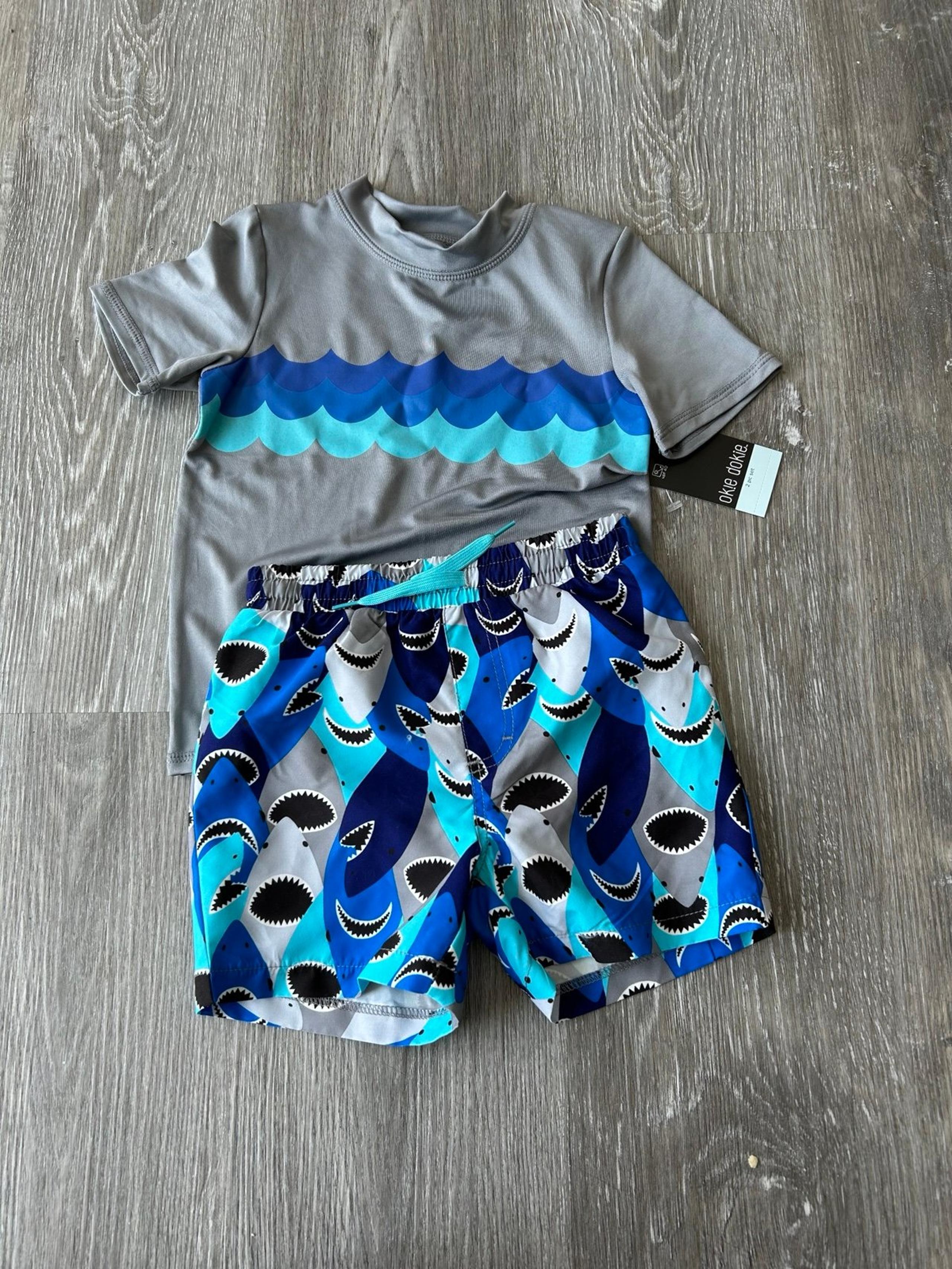 NWT Okie Dokie boys swim set size 5T