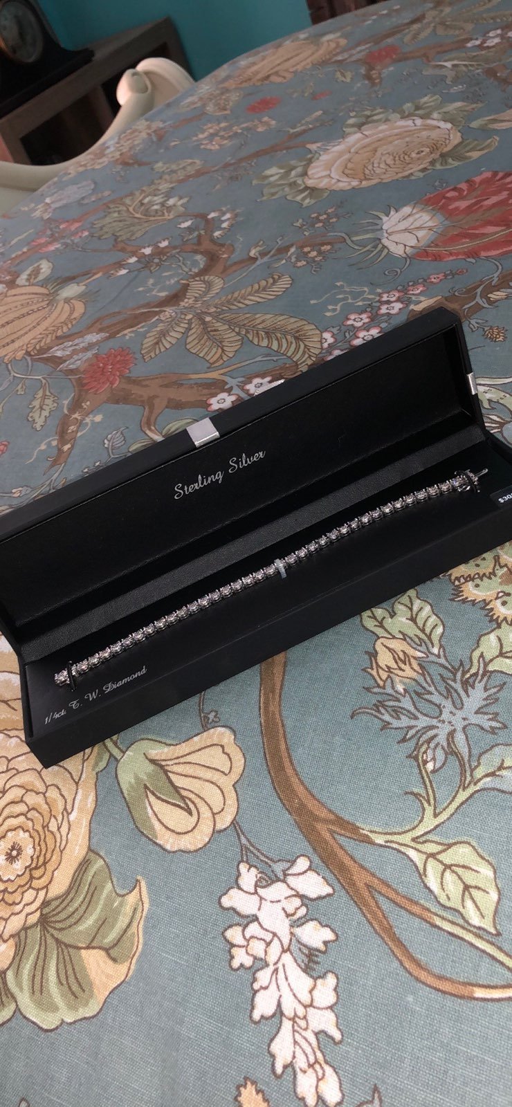 sterling silver diamond bracelet