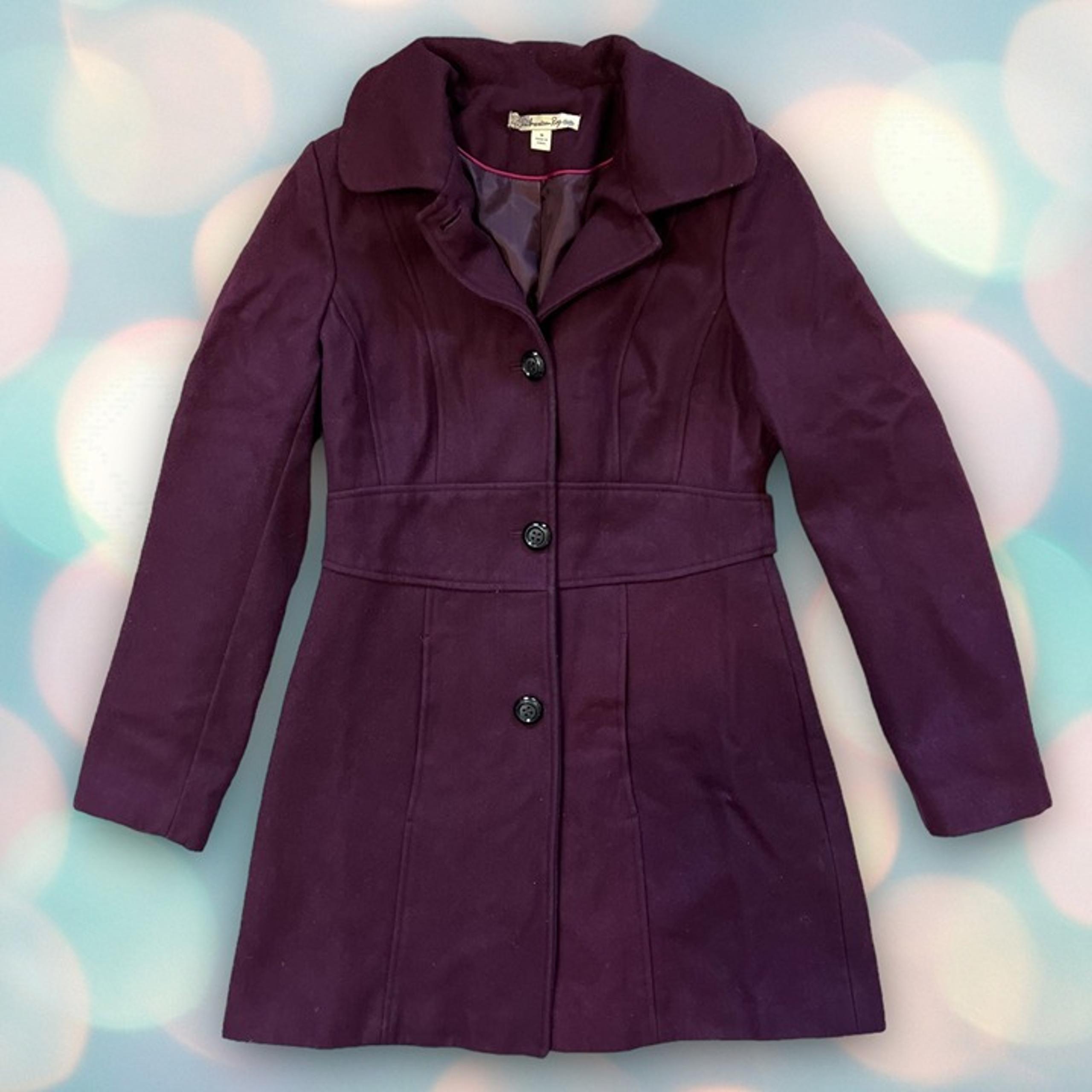 American Rag Women’s Wool Button Pea Coat Jacket Size M