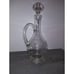 Etched Grapes Glass Vintage Pitcher with Stopper