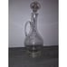 Etched Grapes Glass Vintage Pitcher with Stopper