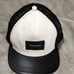 Coach Black and White Baseball Cap Leather Trim Unisex NWOT