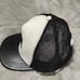Coach Black and White Baseball Cap Leather Trim Unisex NWOT