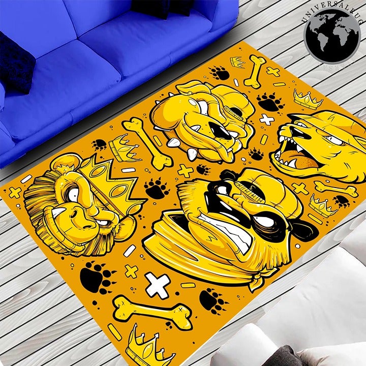 Inch 30x18 Gorilla Rug King Rug Dog Rug Bone Rug Animals Rug For Living Room Pop