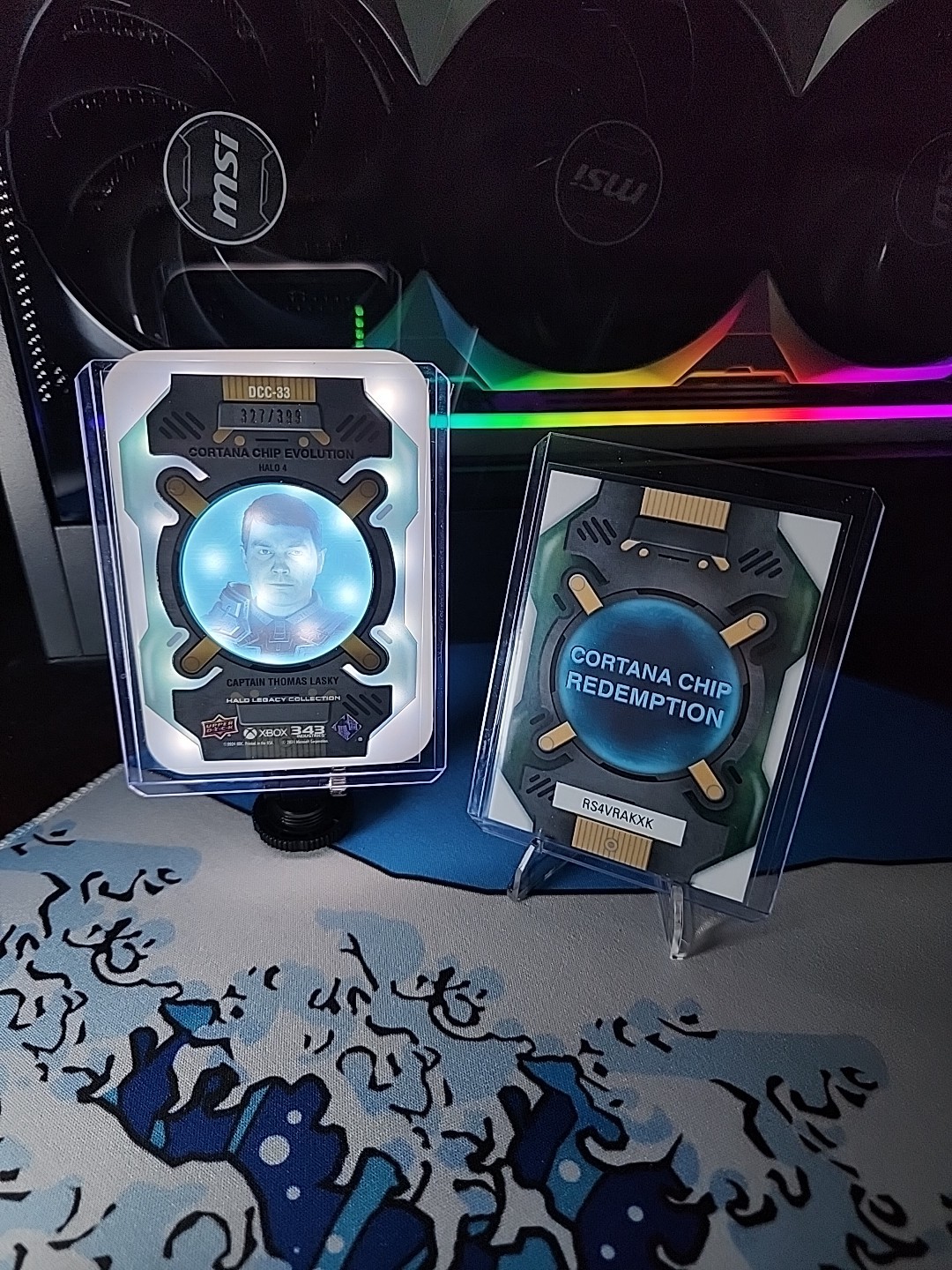 2023 Halo Legacy Collection Cortana Chip Evolution /399 H4 Captain Thomas Lasky