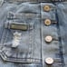 Fubu Overalls XL Blue Shorts 90's Distressed Light Washed Jeans Shortalls Bibs