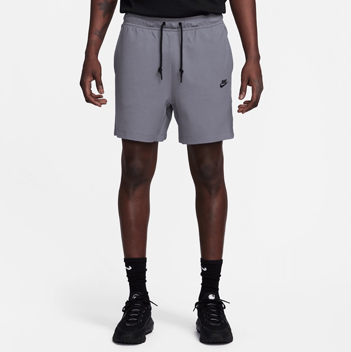 (Sz. L) Nike Sportswear Tech Lightweight Knit Shorts Grey Black Athletic