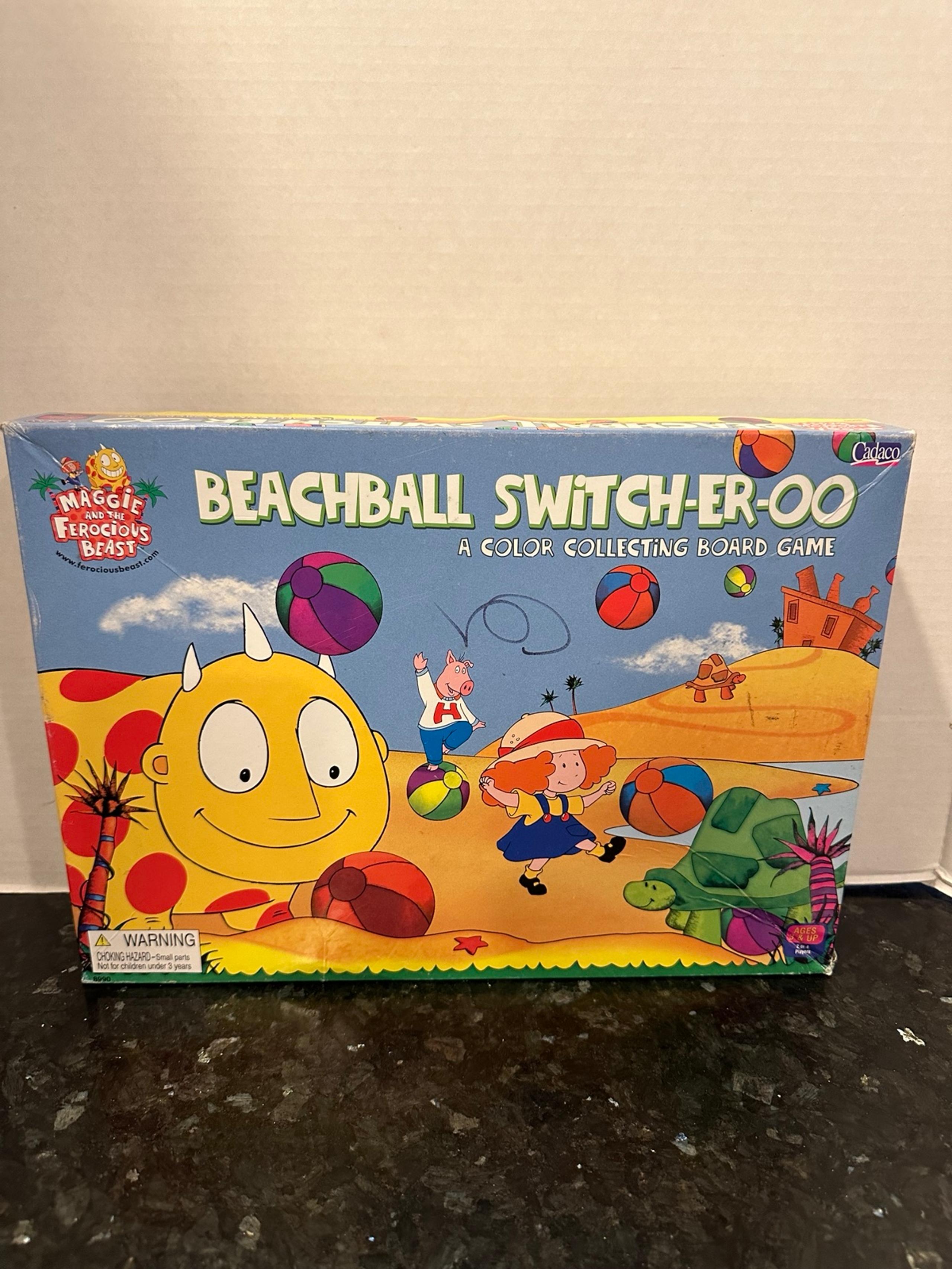 Beachball Switcheroo Color Collecting Board Game Cadaco 2001