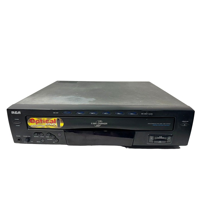 Vintage RCA RP8065 5-Disc CD Changer: Plays & Loads Simultaneously, No Remote