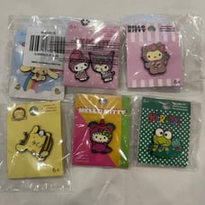 Hello Kitty Sanrio Pins (ALL 6) Brand New