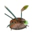 Hoot Hoot Hollow Creek Pottery Ceramic Owl Flower Frog - Makeup Brush Holder
