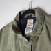 Women's Carhartt Jacket Green XL WC028 Double Zipper Lined Detroit Style Canvas