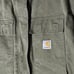 Women's Carhartt Jacket Green XL WC028 Double Zipper Lined Detroit Style Canvas