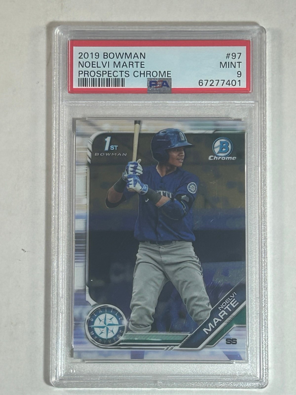 Noelvi Marte Rookie PSA Mint 9