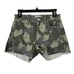 Hudson Womens size 26 shorts green camo Gracie midrise cutoff