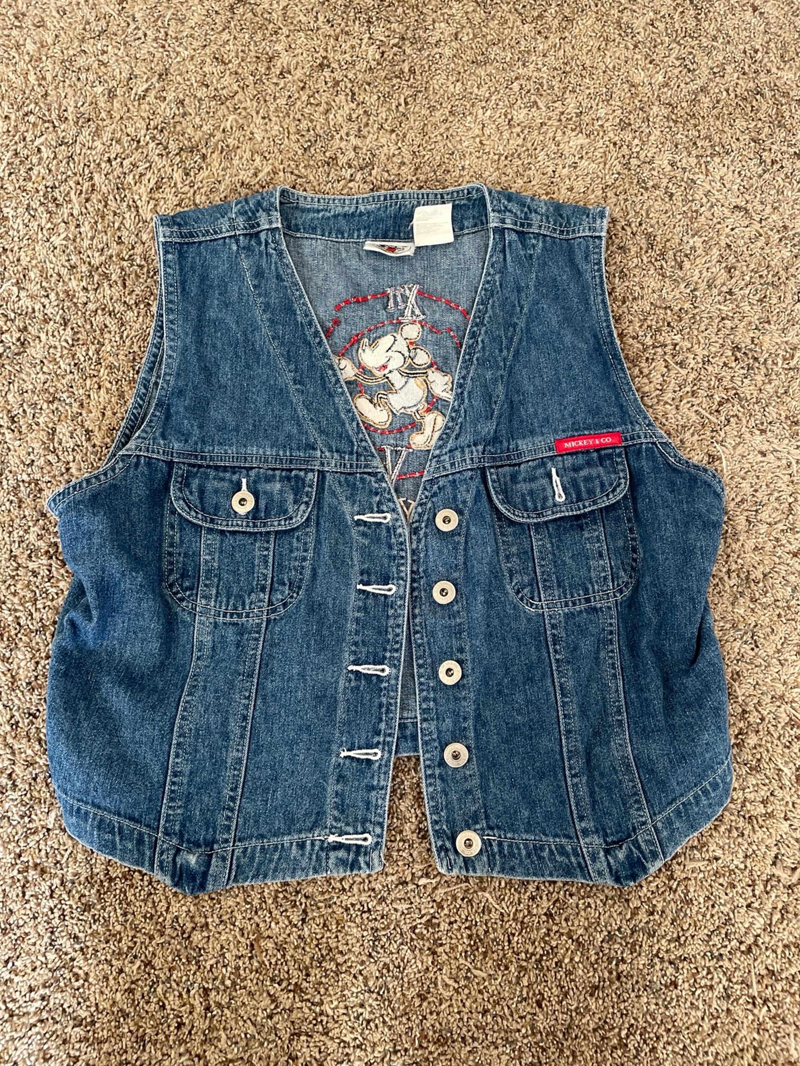Mickey & Co. Vintage 80’s denim Disney vest