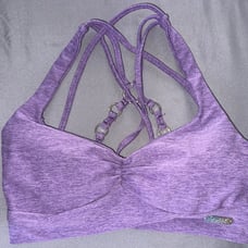 Bombshell Sportswear Angel Sports Bra in Violet Purple