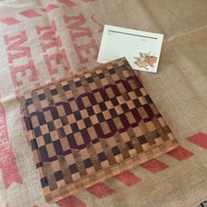 Handmade exotic wood charcuterie board